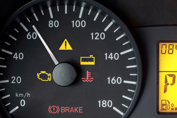 car dashboard, Speedometer