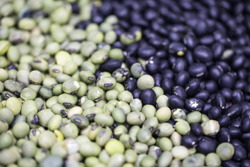 green beans and black beans