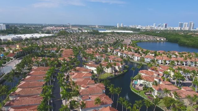 Miami aerial drone footage 4k