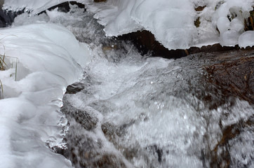 beautiful winter mountain nature