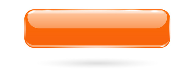 Orange 3d glass button