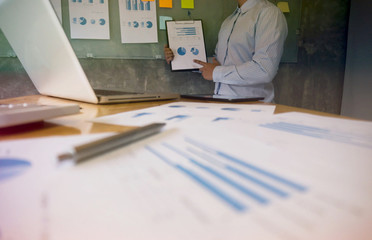 Business People Meeting Design Ideas professional investor working new start up project. Concept. business planning in office