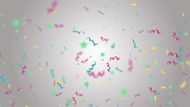Colorful Confetti Falling Down in Slow Motion Over light Background. Could Be Used for Birthdays Parties Celebration Christmas New Year or Holiday Project Related Videos