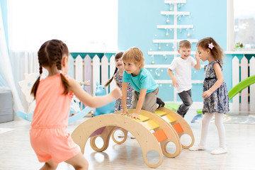 Children playing in kindergarten or daycare centre