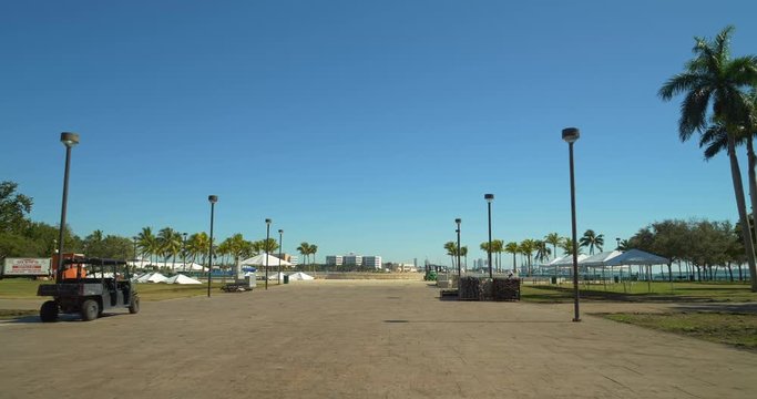Miami Bayfront Park Claude Pepper Fountain 4k 60p