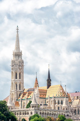 Matthias Church exterior, a Roman Catholic church located in Budapest, Hungary