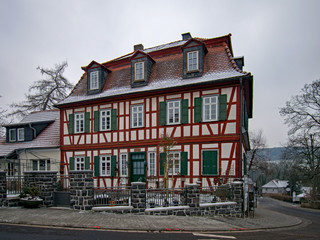 Altes Fachwerkhaus in Gedern in der Wetterau, Hessen, Deutschland 