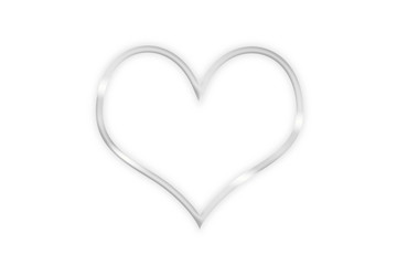 Heart light ring. Silver ring.   ハートの光の環 　シルバーリング