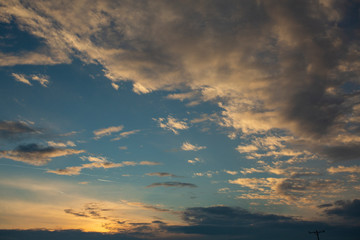 sky sunset cloud clouds