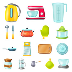 Vector design of kitchen and cook sign. Collection of kitchen and appliance stock vector illustration.