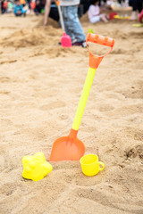 Fototapeta na wymiar Playground sand pool