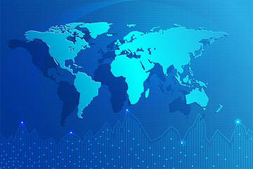 world map and infomation graphic, Vector