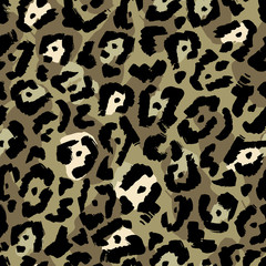 Seamless set of camouflage pattern vector. Camo fashion seamless print. Natural organic camouflage texture. Military seamless background 
