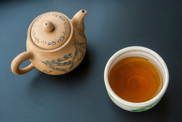 Chinese tea and Chinese teapot