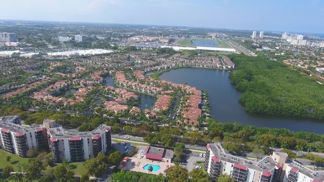 Miami aerial drone footage 4k