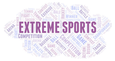 Extreme Sports word cloud.