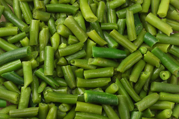 cut green beans background. cut green beans texture