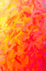 Abstract illustration of orange, yellow Oil Paint with big brush background