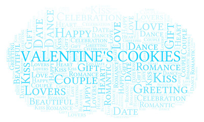 Valentine's Cookies word cloud.