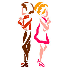 conflict between a man and a woman, feelings and relationships