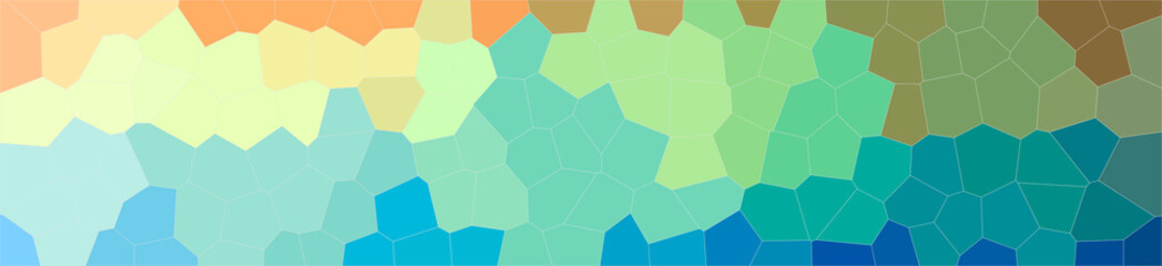 Abstract illustration of green, yellow Middle size Hexagon background