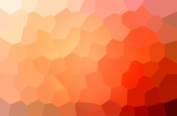 Abstract illustration of orange Big Hexagon background