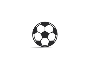 Soccer ball icon. Logo vector illustration