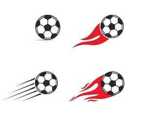 Papier Peint photo Lavable Sports de balle Soccer ball icon. Logo vector illustration