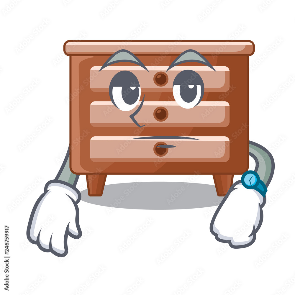 Sticker waiting shape of bedside table shape funny