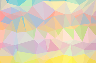 Illustration of abstract Orange, Yellow horizontal low poly background. Beautiful polygon design pattern.