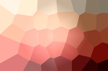 Fototapeta na wymiar Illustration of abstract Red Giant Hexagon Horizontal background.