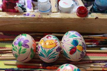 handmade painted easter eggs