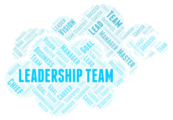 Obraz premium Leadership Team word cloud.