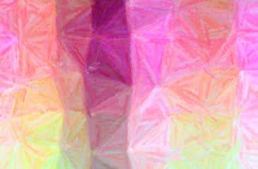 Abstract illustration of red, yellow Long brush Strokes Pastel background