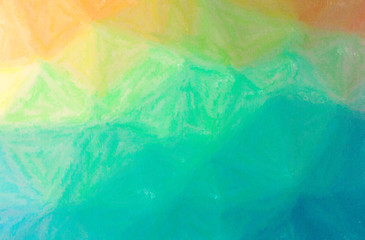 Fototapeta premium Abstract illustration of blue, green and yellow Wax Crayon background