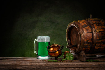 St Patrick's day still life