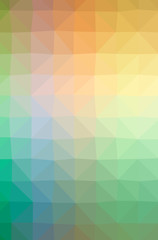 Naklejka premium Illustration of abstract Green, Orange, Yellow vertical low poly background. Beautiful polygon design pattern.