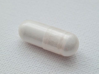 pills on white background