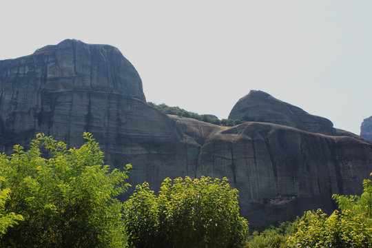 Monastery of St. George Mandila in Meteora rock formation Kalambaka Greece