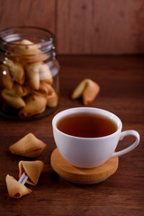Delicious sweet shortbread cookies. Cookies with precog. Celebration. Packaging