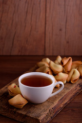 Delicious sweet shortbread cookies. Cookies with precog. Celebration. Packaging