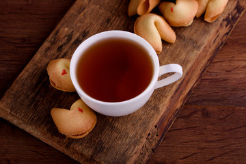 Delicious sweet shortbread cookies. Cookies with precog. Celebration. Packaging