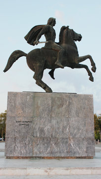 Statue of Alexander the Great Thessaloniki Greece