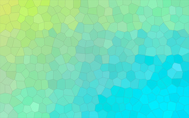 Nice abstract illustration of yellow and green blue pastel Little hexagon. Stunning background for your work.