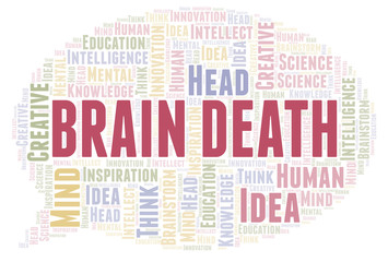 Brain Death word cloud.
