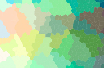 Abstract illustration of green, yellow Little Hexagon background