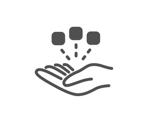 Consolidation icon. Business strategy sign. Quality design element. Classic style icon. Vector