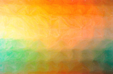 Abstract illustration of orange Wax Crayon background