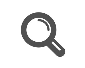 Research icon. Magnifying glass symbol. Magnifier sign. Quality design element. Classic style icon. Vector