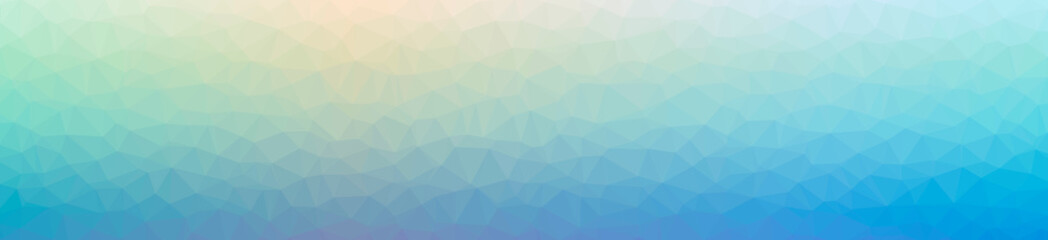 Illustration of abstract Blue And Green banner low poly background. Beautiful polygon design pattern.